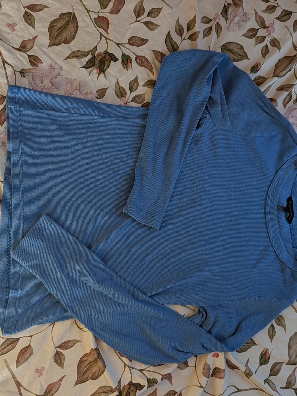 Banana Republic Sky Blue Long-Sleeve Crew Tee